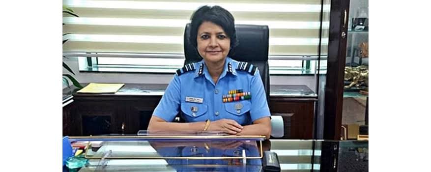 Cover Image for Female IAF Officer, Sadhna Nair, Promoted to Air Marshal