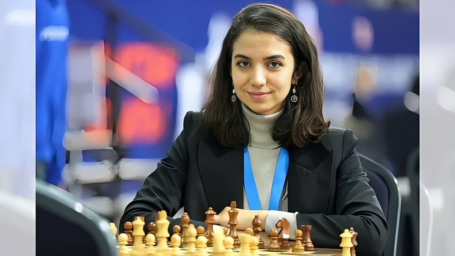 Cover Image for Iranian Chess Player Sara Khadem Compete Sans Hijab At Tournament